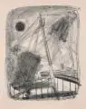 Dieter Goltzsche, Für Joseph Conrad, 1975, Offsetdruck, Original (Kreide)
