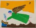 Elisabeth Ahnert, Großer Engel, 1958, Collage