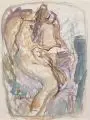 Horst Leifer, Akte, 1978, Aquarell auf Velin