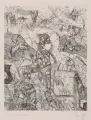 Thomas Ranft, Meditation III, 1977, Radierung auf Velin