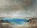 Charly Hähnel, Bretonische Küste, Öl auf Papier