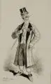 Johann Bernhard Schmelzer, Das Gigerl, Federzeichnungen auf leicht gebräunten Papier. "Das Gigerl" u.li. in Tusche signiert und bezeichnet "J B Schmelzer Dresden." und betitelt in Blei o
