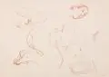 Dieter Goltzsche, Sitzender Akt, Lithographien