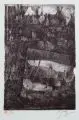 Sascha Juritz, Zwei Stadtansichten, 1997, Offsetdrucke in Violett