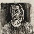 Portrait einer jungen Frau. Ohne Jahr by Fritz Kempe, Holzschnitt, offered Jun 2013
