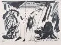 Helge Leiberg, Orakels Höllenhund, 1983, Lithographie auf Bütten