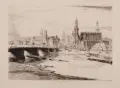 Walter Zeising, Dresden, Um 1920, Kaltnadelradierung auf chamoisfarbenem Papier
