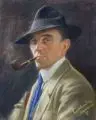 Selbstbildnis by Walter Henschel von Hain, 1919, Farbige Pastellkreide auf Zeichenkarton, offered Jun 2013