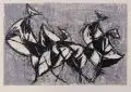 Jürgen Seidel, Ohne Titel, 1965, Farbmonotypie auf Bütten