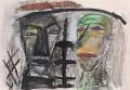 Frank Voigt, Zwei Köpfe II, 1979, Mischtechnik