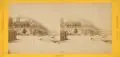 Hermann Krone, Belvedere, Albuminabzug, Stereographie, auf gelbem Untersatzkarton montiert; auf diesem typographisch bezeichnet "Deutschland