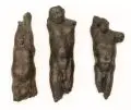 Wieland Förster, Opfer I, II, III, 1966, Bronze, Sandguss, schwarzbraun patiniert