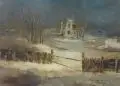 Charly Hähnel, Russland, 1943, Öl auf Malpappe