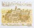 Eduard Bargheer, Südländische Stadt, 1973, Farblithographie auf "BFK Rives"-Bütten