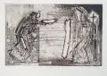 Steffen Volmer, Der große Angriff bringt Klärung, 1983, Aquatintaradierung