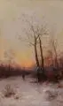 (zugeschr.), Jäger im abendlichen Winterwald. Spätes 19. Jh by Johann Jungblut, Öl auf Leinwand, offered Dec 2012