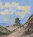 Willi Krug, Küstenlandschaft in Mecklenburg. 1. H. 20. Jh, Öl auf Leinwand