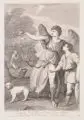 Andrea Zucchi, L´ Angelo Raffaello con Tobia (...), Kupferstich nach einer Zeichnung von Silvestro Manaigo (Gemälde von Titian)