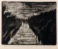 Hans Körnig, Abend am Havelkanal, 1966, Aquatintaradierung auf festem Bütten