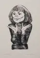 Harald Kretzschmar, Gisela May, 1977, Lithographie auf dünnem Karton
