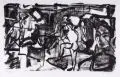 Wolfgang Leber, Figürliches. Ohne Jahr, Lithographie auf "Hahnemühle"-Bütten