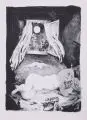 Ursula Mattheuer-Neustädt, Die Erscheinung gabrieliade, 1961, Lithographie auf dünnem Karton