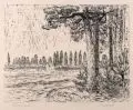 Wilhelm Rudolph, Landschaft mit Haus. Ohne Jahr
