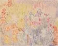 Gussy Hippold-Ahnert, Sommerliches Blumenbeet. Ohne Jahr