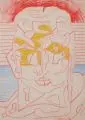 Steffen Terk, Karin, 1996, Farbige Pastellkreide
