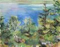 Marianne Oppelt, Landschaft, 1931, Mischtechnik auf Malkarton