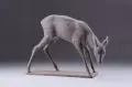 Grasendes Reh. Ohne Jahr by Bernhard Butzke, Bronze, gegossen, offered Dec 2012