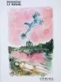 Marc Chagall, Der Maler und sein Abbild, 1981, Farblithographie auf festem Papier