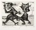 Hermann Naumann, Botschafter der Musen, 1966, Radierung auf Velin