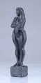 Rolf Winkler, Kleine Stehende, 1970, Bronze, gegossen, grünschwarz patiniert