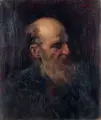 Leon Pohle, Bildnis eines weißbärtigen Mannes, 1888, Öl auf Leinwand