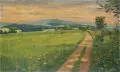 Erhard Zwar, Sächsische Landschaft, 1939, Öl auf Leinwand