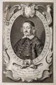 Pieter de Jode II, Athanasius Rudolphius, 1649, Kupferstich auf Bütten mit undeutlichen Wasserzeichen am unteren Rand
