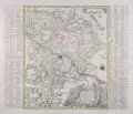 Matthäus Seutter, Accuratissima Delineatio Geographica Dioecesis Ac Praefecturae Dresdensis ..., Um 1745, Kupferstich, grenzkoloriert, auf Bütten
