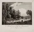 Johann Gottlob Schumann, Moulin dans la Valée de Blanckenstein prés des Nossen en Saxe, 1782, Kupferstich auf Bütten nach J