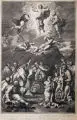 Simon de la Vallé, Transfiguration, Um 1700, Kupferstich nach Raphael
