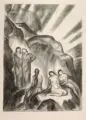 Ludwig von Hofmann, Fünf Akte in felsiger Landschaft. Ohne Jahr, Kreidelithographie auf Velin