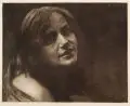 Georg Jahn, Mädchenkopf mit langem Haar