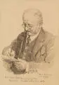 Emil Limmer, Selbstbildnis, zeichnend (?), 1929, Bleistiftzeichnung