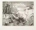 Claus Müller, Durchbrochener Wald I, 1982, Radierung auf Bütten
