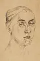 Maria Weyersberg, Zwei Selbstbildnisse, Um 1919, Kreidelithographien