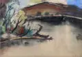 Oskar Gawell, Masuren in Ostpreußen. Ohne Jahr, Aquarell auf festem Papier