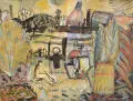 Rainer Zille, Totengräber, 1984, Aquarell und Tusche auf "Hahnemühle"–Bütten
