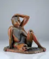 Lothar Beck, Sitzender weiblicher Akt, 1985, Keramik, glasiert