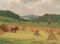 Julius Otto Fritzsche, Otto Julius Fritzsche, Sommerlandschaft mit Wilisch, 1935, Öl auf Leinwand