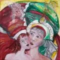 Pia Zunker, Selbsterhöhung, Acryl auf Leinwand